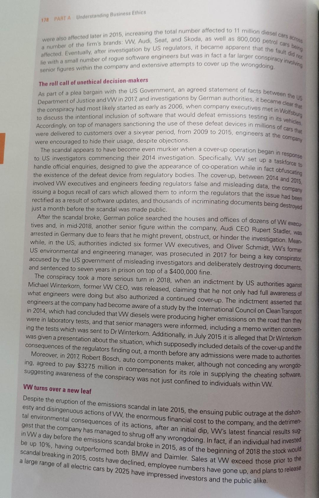 Simon Oldham This case examines the (un)ethical