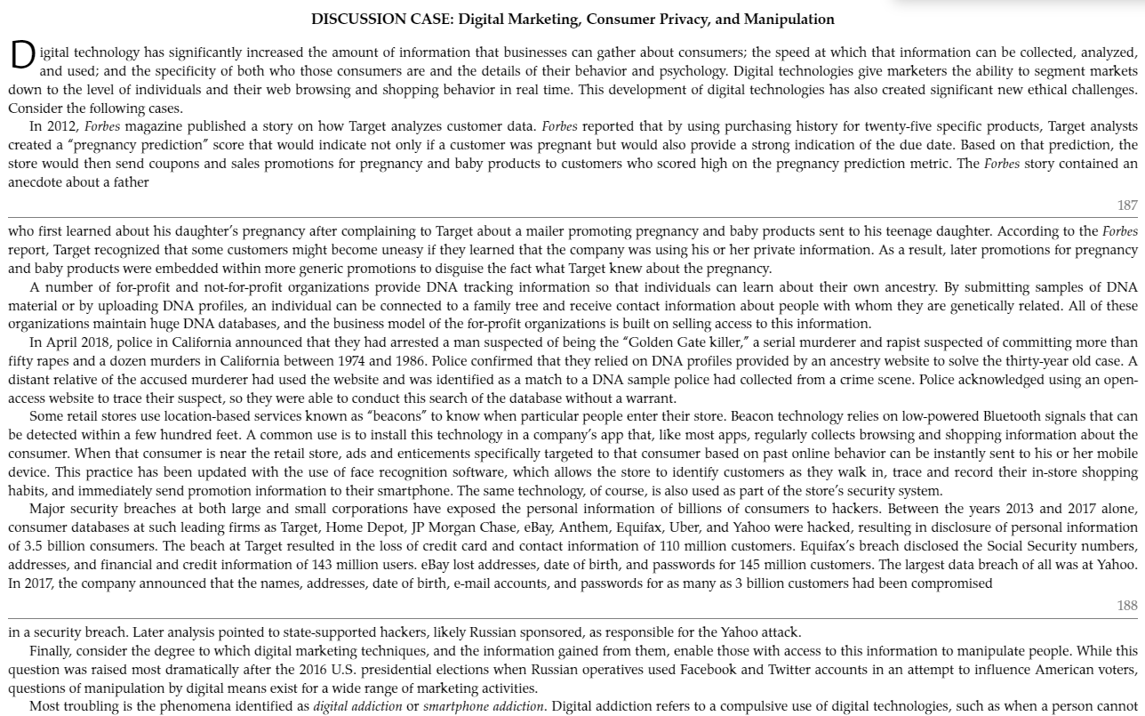 Read and answer the discussion questions.