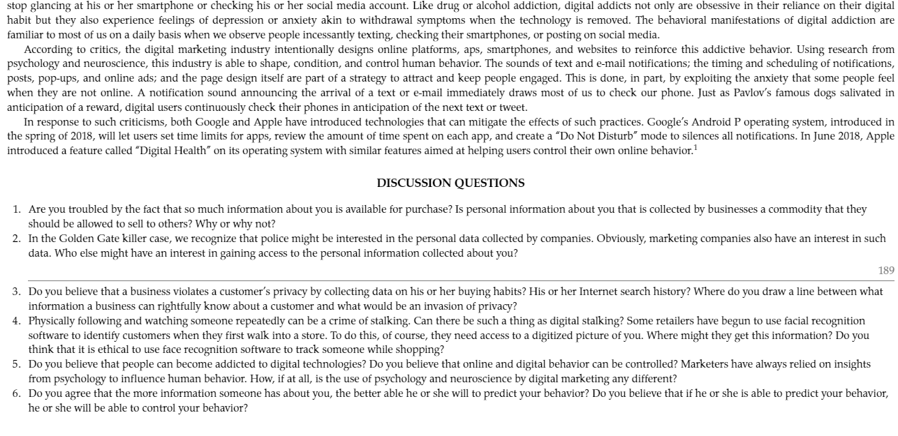 Read and answer the discussion questions.