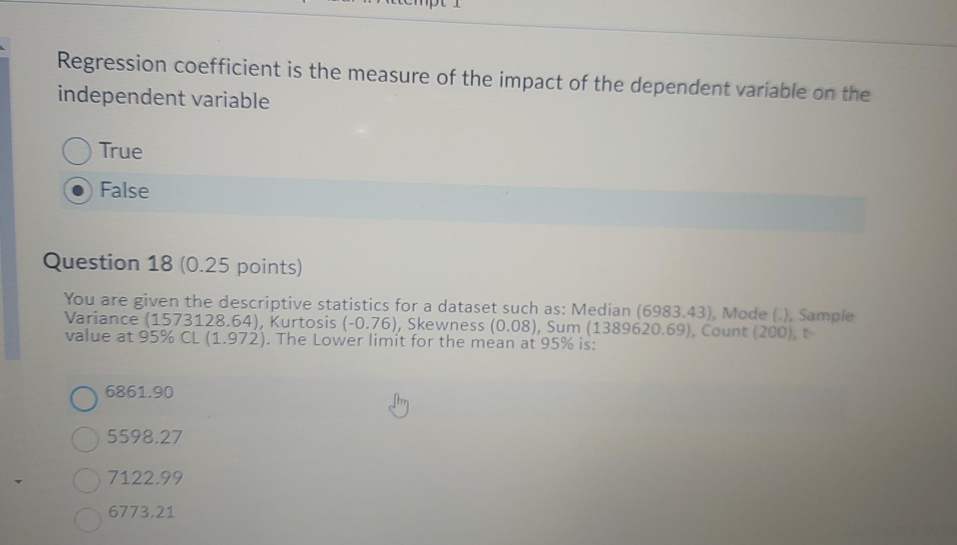 Regression coefficient is the measure of the