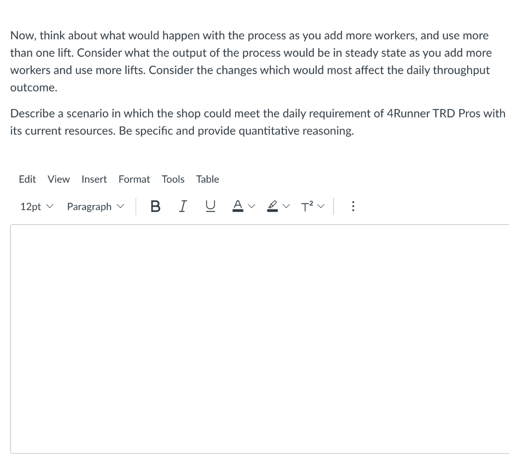 Now, think about what would happen with the