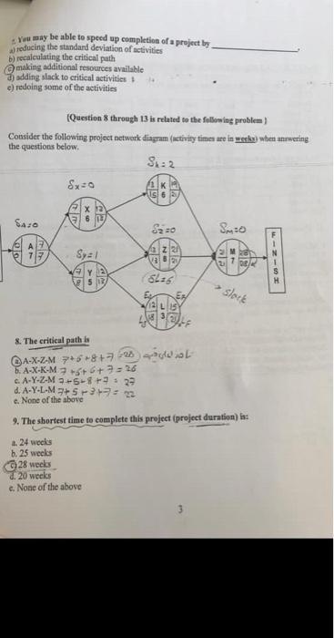 I- Answer the following true/false questions (2