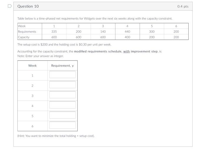 Shown steps please Table below is a time-phased