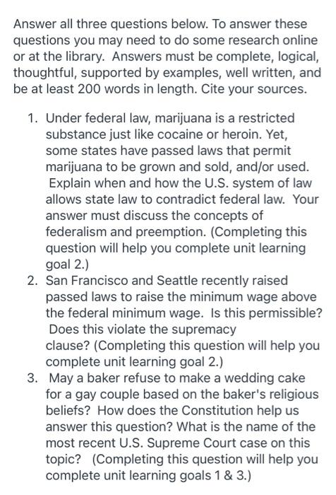 please answer the three questions correctly and