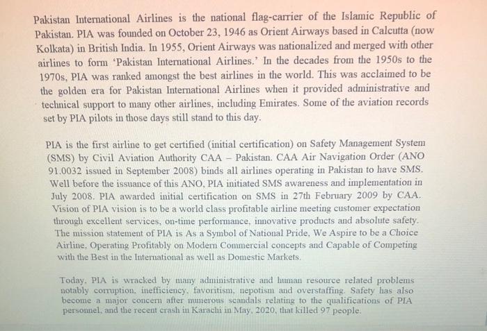 this is an hrm question Pakistan International