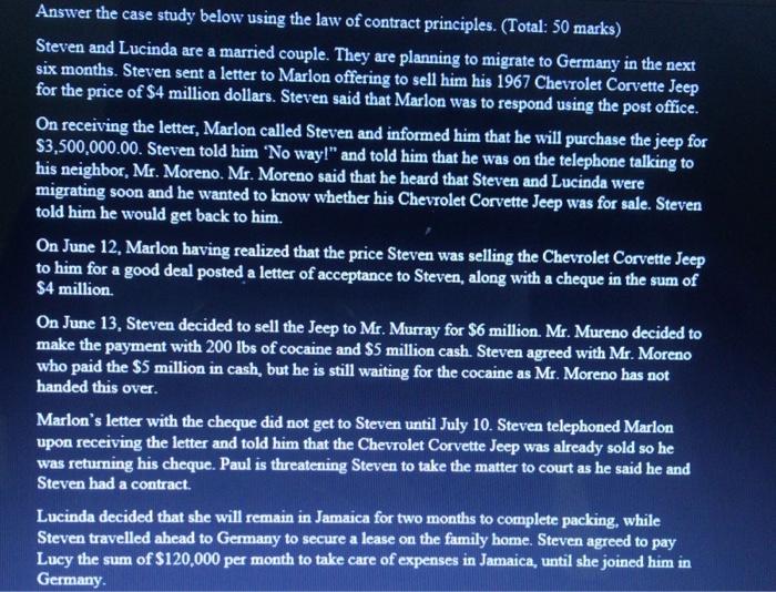 can you answer this BUSINESS LAW question..