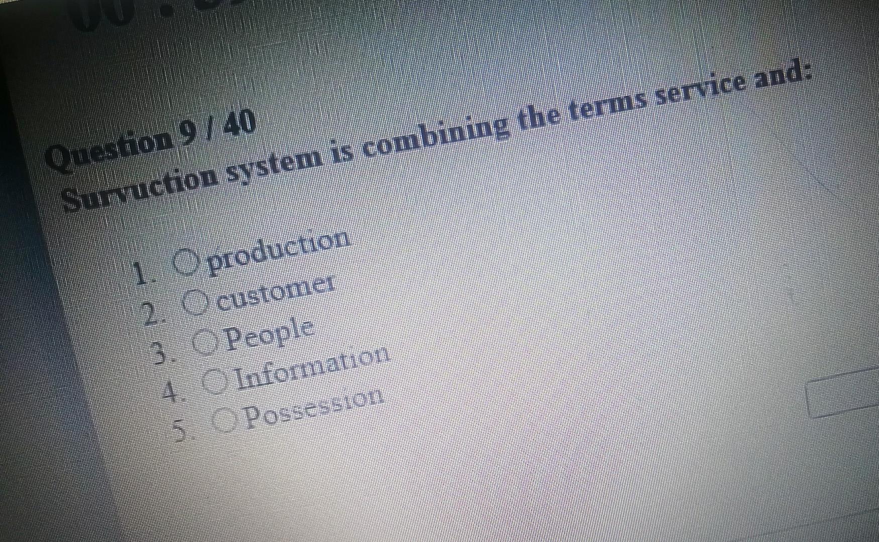 Question 13/40 Which one of the following is not