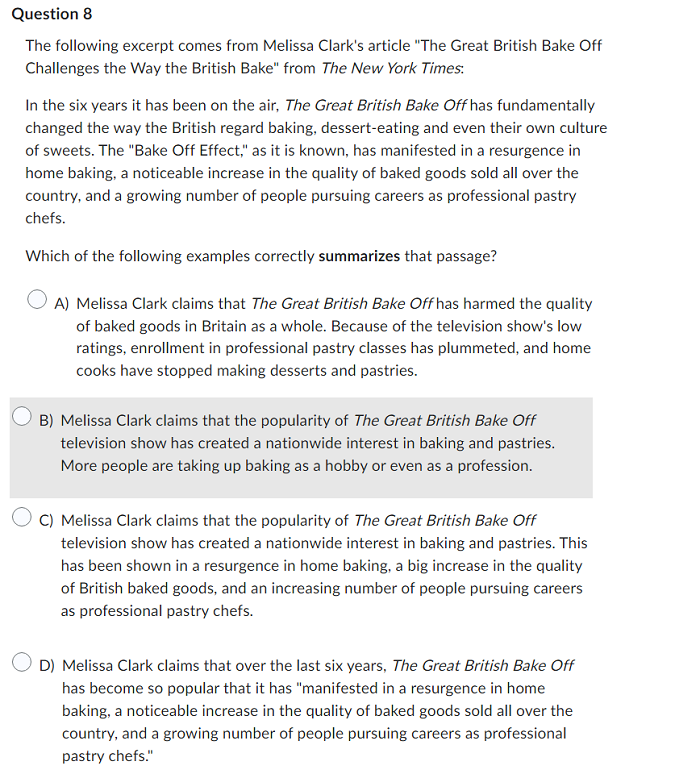 Which of the following sentences has a correct