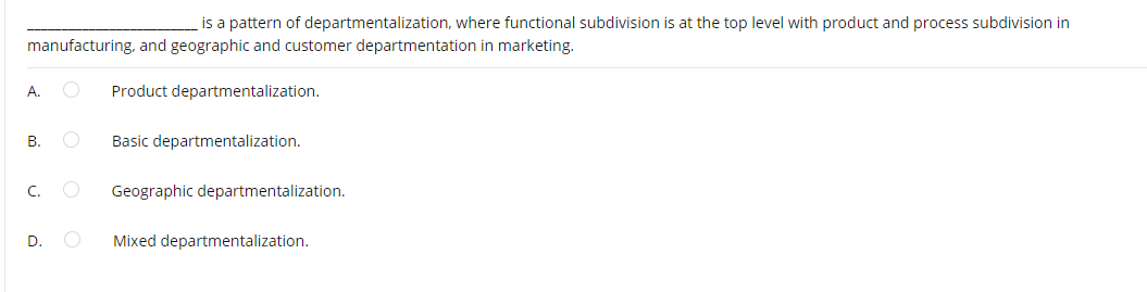 Choose the best statement that describes the