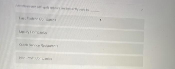 Advertisements with guilt appeals are frequently