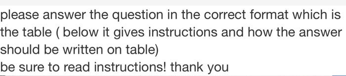 please answer the question in the correct format