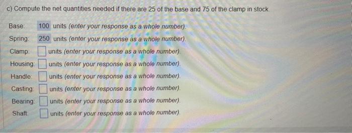 The production quantity is 100 brackets. I