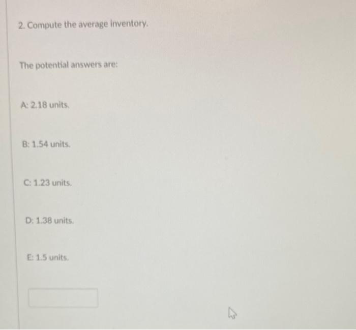 1. Compute Coefficient of Variation (C.V.) for