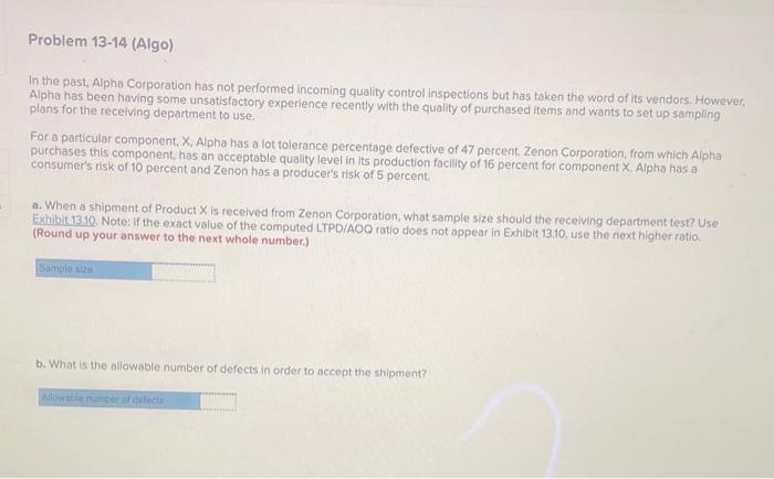 In the past, Alpha Corporation has not performed