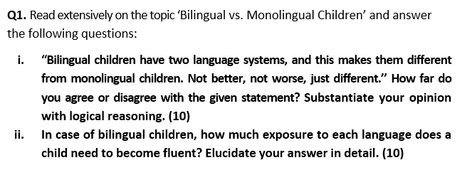 Please explain both question parts Q1. Read