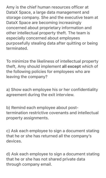 Amy is the chief human resources officer at DataX