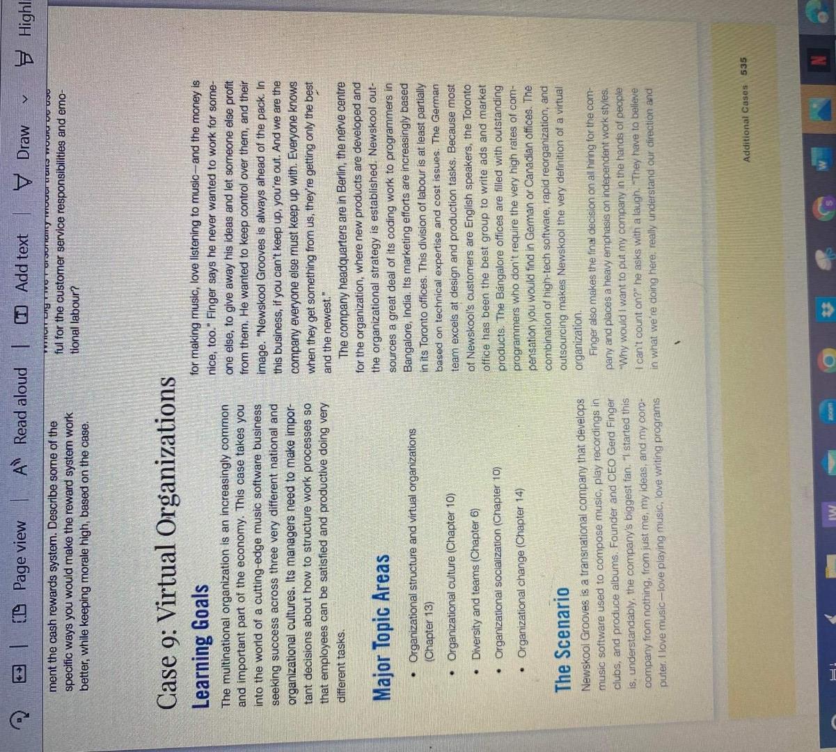 This a organizational behavior course. Thank you