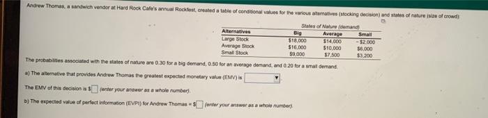 Andrew Thomas, sandwich vendor at Hard Rock