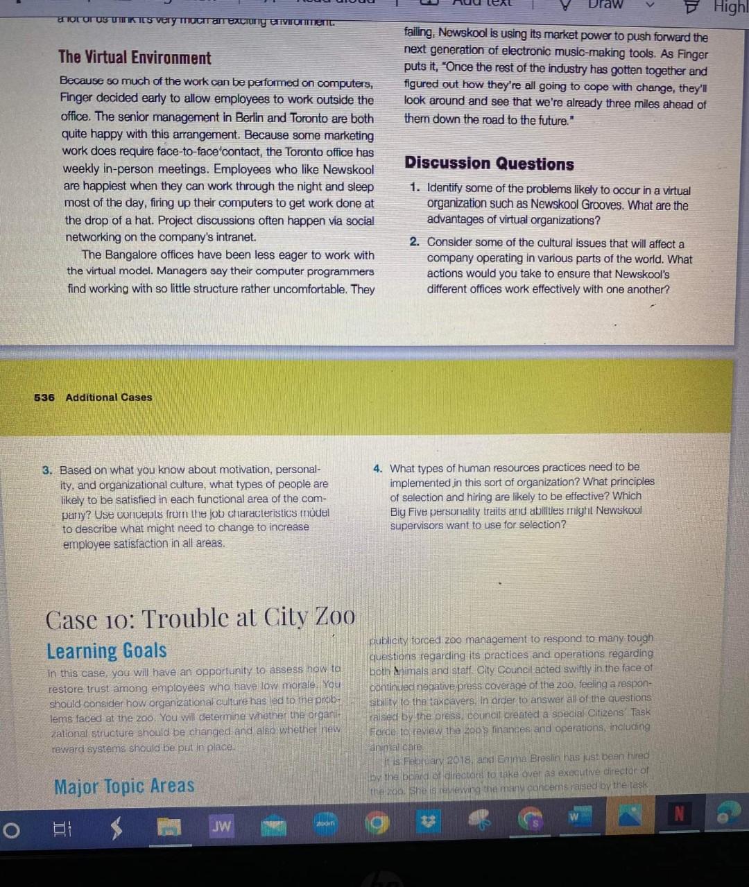 This a organizational behavior course. Thank you