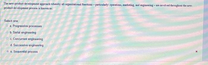 The new product development approach whereby all