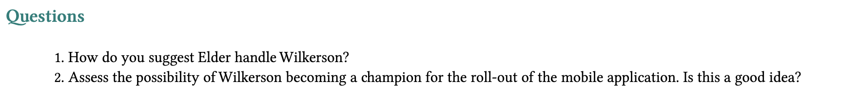 Current Situation replayed the meeting with Mark