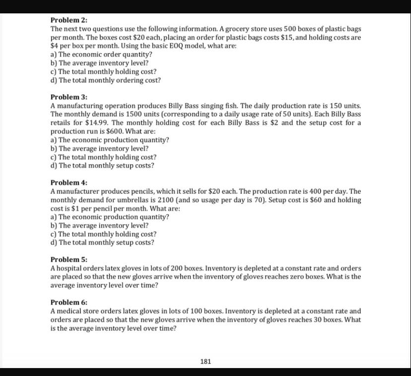 Problem 2: The next two questions use the