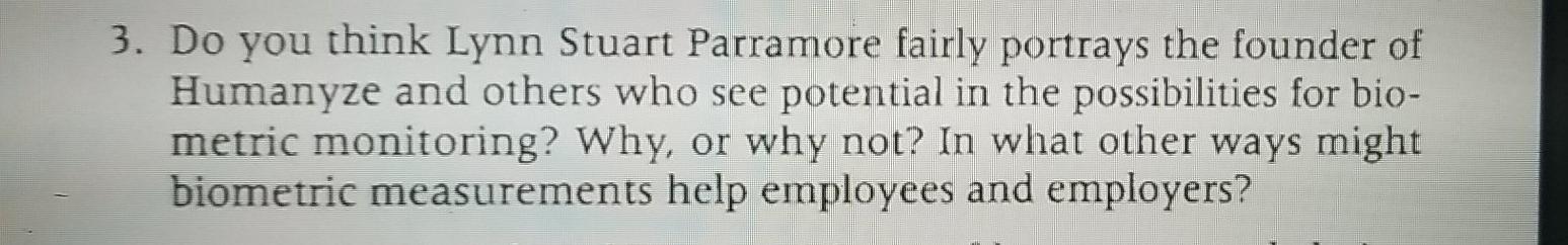 3. Do you think Lynn Stuart Parramore fairly