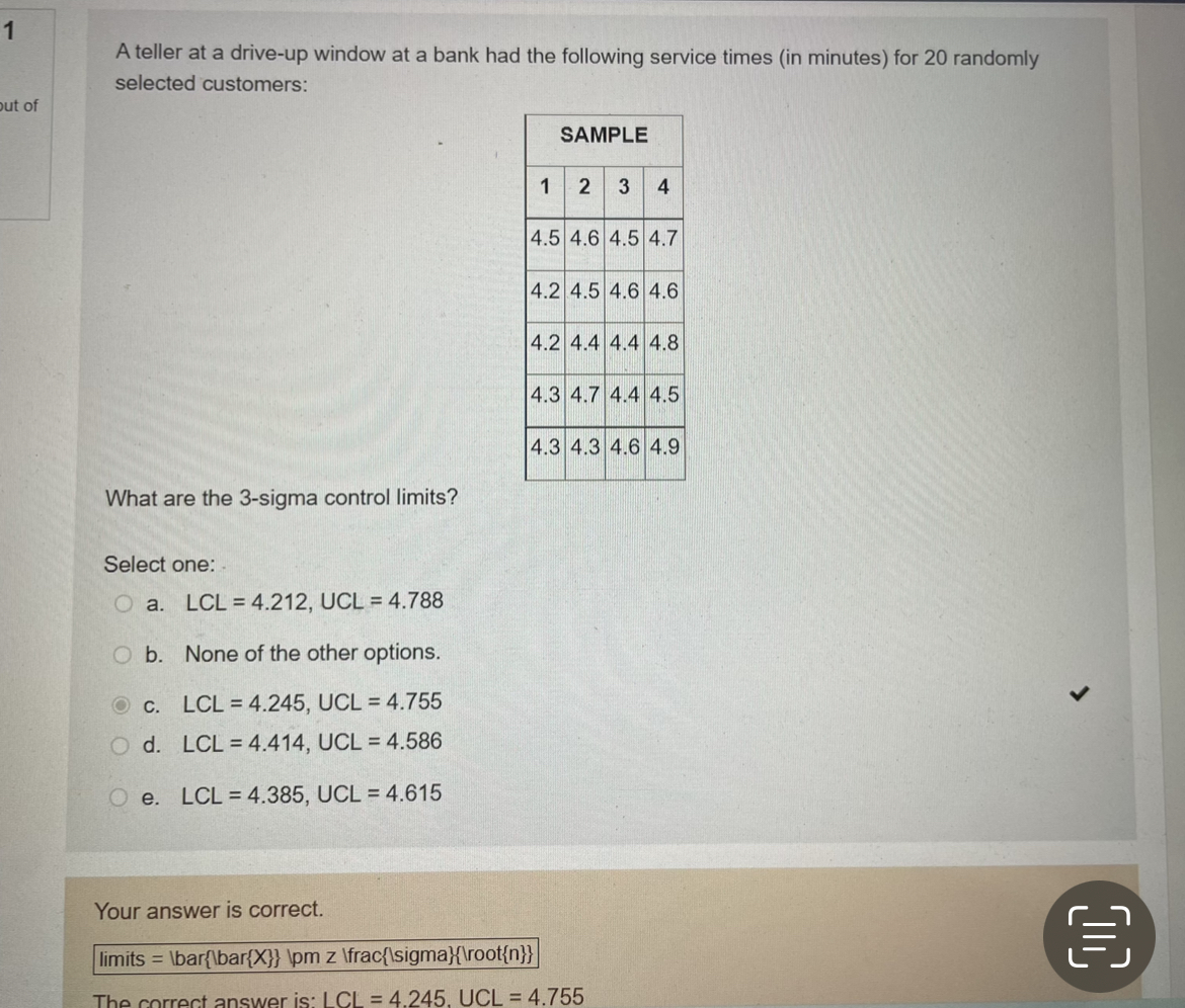 Can you show the work? Plz A teller at a drive-up
