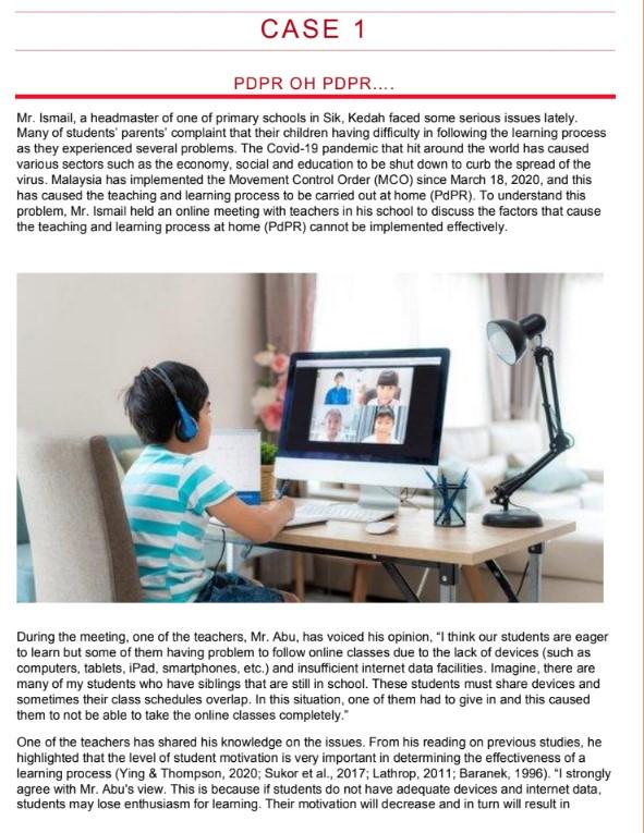 QUESTION: Develop a problem statement Mr. Ismail,