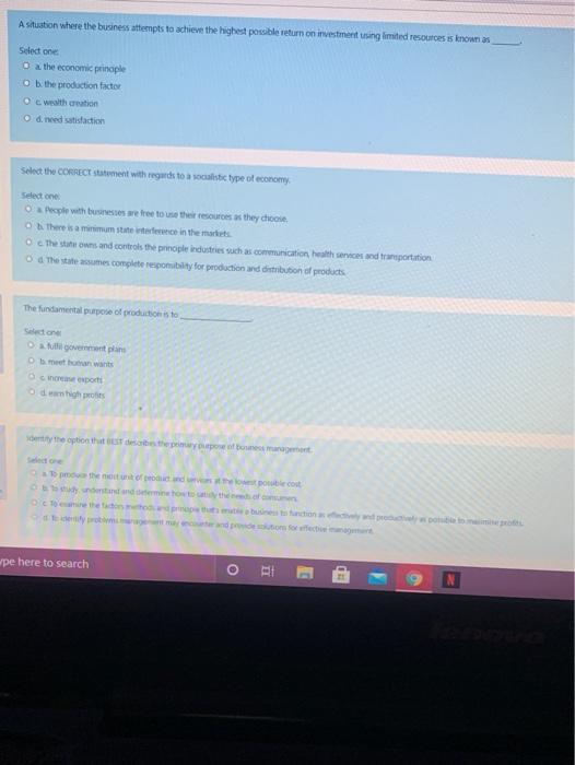 A situation where the business attempts to