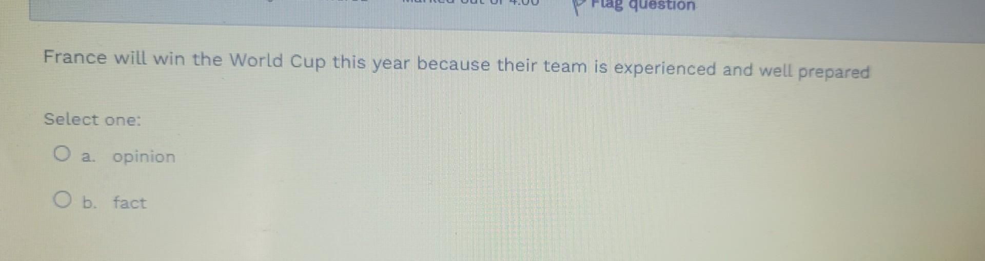 France will win the World Cup this year because