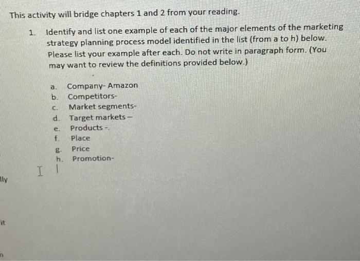 Discussion Board Activity 2-1: Recognizing