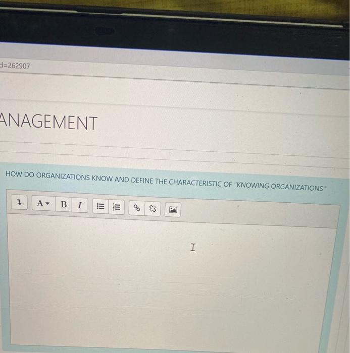 knowledge management H=262907 ANAGEMENT HOW DO