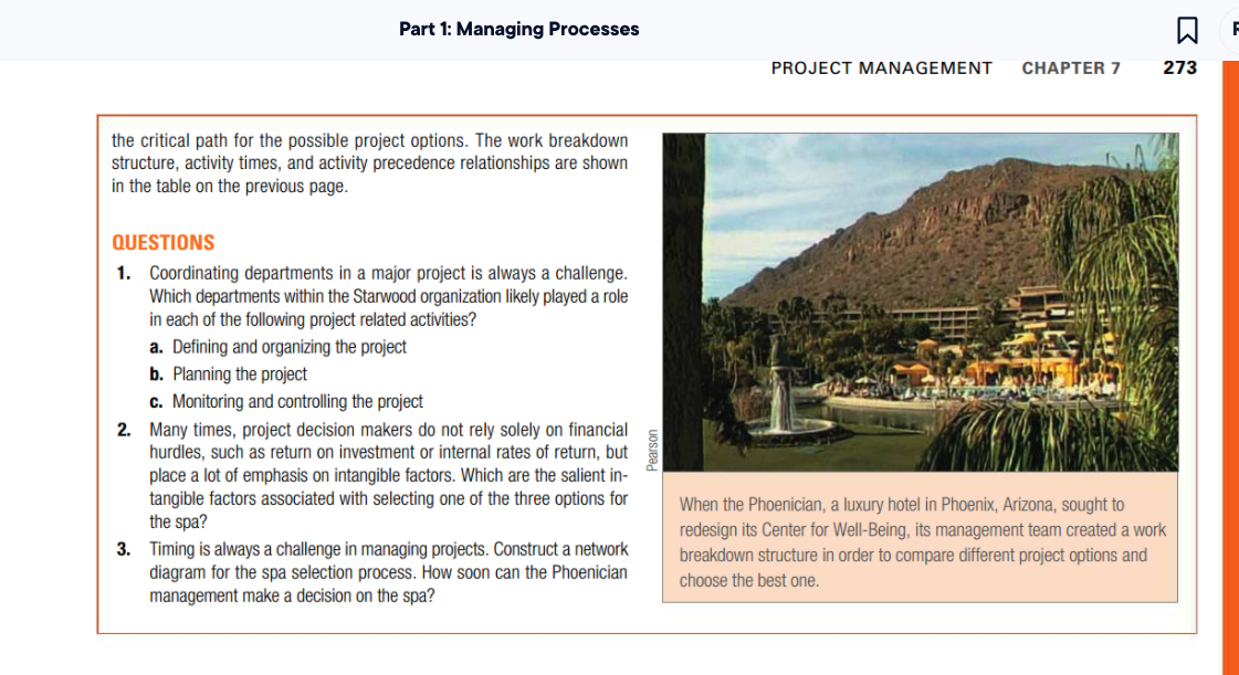 minimum of 250 words Part 1: Managing Processes 0
