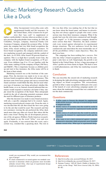 . If Aflac wants to forecast the demand for