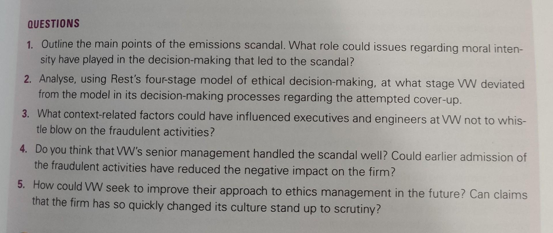 Simon Oldham This case examines the (un)ethical