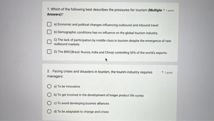 please answer 1 to 5 and 1 to 5 all 10 questions