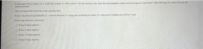 covest anweer. Hint Conepuat the eawome order