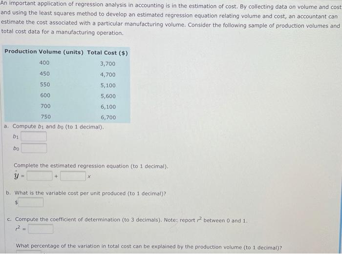 Please complete all parts to this question. An