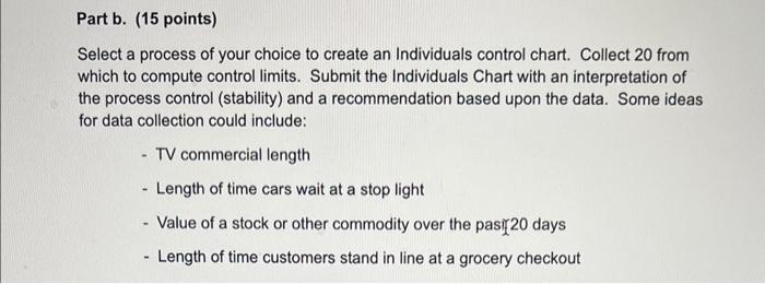 Select a process of your choice to create an