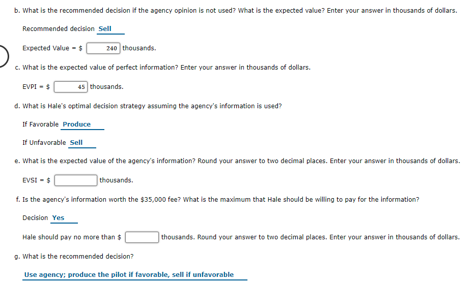 Problem 13-19 (Algorithmic) Hale's TV Productions