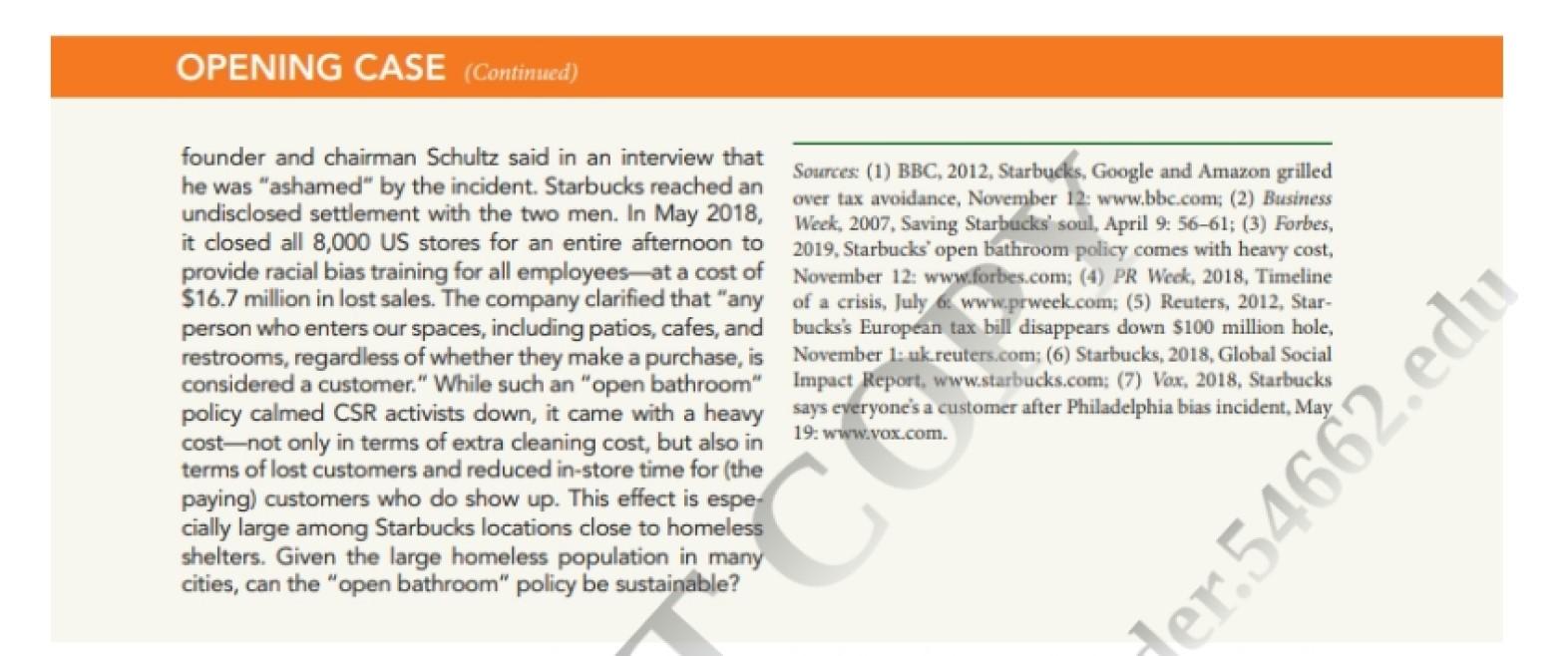 1. Why does Starbucks choose to commit