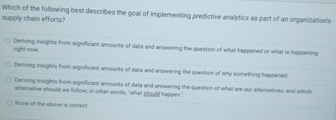 Which of the following best describes the goal of