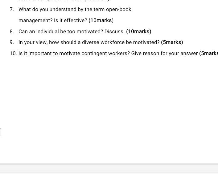 7. What do you understand by the term open-book