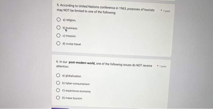 please answer 1 to 6 as soon as possible please