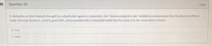 In derivative or direct lawsuits brought by a