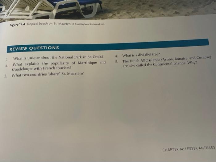 Figure 14.4 Tropical beach on St. Maarten. o