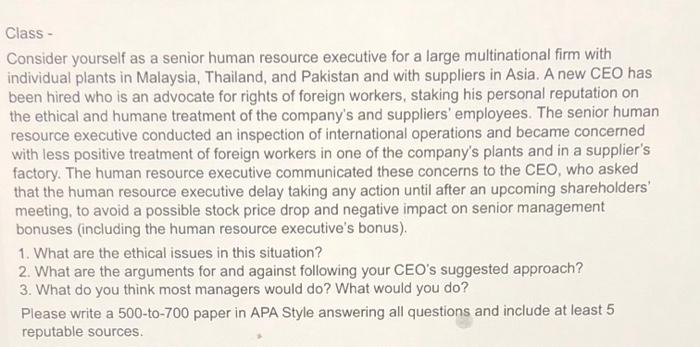 Please answer questions one, two, three. and at