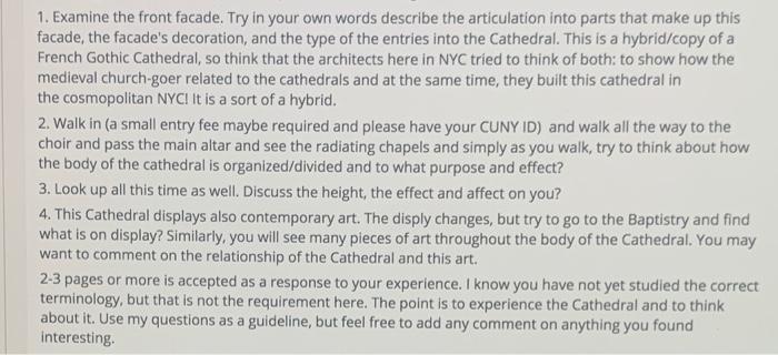 Cathedral of St. John the Divine visit Due by