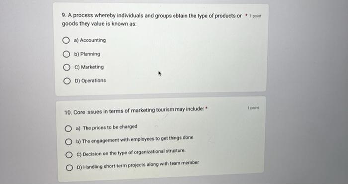 Please answer 1 to 10 questions within half hour